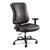 Safco® Optimus High Back Big and Tall Chair, Vinyl Upholstery, Supports up to 400 lbs., Black Seat/Black Back, Black Base (SAF3592BL)