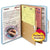 Smead™ 6-Section Pressboard Top Tab Pocket-Style Classification Folders with SafeSHIELD Fasteners, 2 Dividers, Letter, Blue, 10/Box (SMD14081)