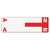 Smead™ AlphaZ Color-Coded First Letter Combo Alpha Labels, A/N, 1.16 x 3.63, Red/White, 5/Sheet, 20 Sheets/Pack (SMD67152)