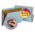 Smead™ End Tab Colored Pressboard Classification Folders with SafeSHIELD Coated Fasteners, 2 Dividers, Legal Size, Blue, 10/Box (SMD29781)