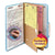 Smead™ 6-Section Pressboard Top Tab Pocket-Style Classification Folders with SafeSHIELD Fasteners, 2 Dividers, Legal, Blue, 10/BX (SMD19081)