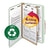 Smead™ 100% Recycled Pressboard Classification Folders, 1 Divider, Legal Size, Gray-Green, 10/Box (SMD18722)