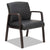 Alera® Reception Lounge WL Series Guest Chair, 24.21'' x 26.14'' x 32.67'', Black Seat/Black Back, Espresso Base (ALERL4319E)