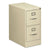 HON® 510 Series Two-Drawer Full-Suspension File, Letter, 15w x 25d x 29h, Putty (HON512PL)