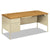 HON® Metro Classic Left Pedestal Desk, 66w x 30d x 29.5h, Harvest/Putty (HONP3266LCL)