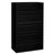 HON® 700 Series Five-Drawer Lateral File with Roll-Out Shelves, 42w x 18d x 64.25h, Black (HON795LP)