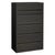 HON® 700 Series Five-Drawer Lateral File with Roll-Out Shelves, 42w x 18d x 64.25h, Charcoal (HON795LS)