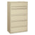 HON® 700 Series Five-Drawer Lateral File with Roll-Out Shelves, 42w x 18d x 64.25h, Putty (HON795LL)