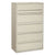HON® 700 Series Five-Drawer Lateral File with Roll-Out Shelves, 42w x 18d x 64.25h, Light Gray (HON795LQ)