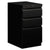 HON® Efficiencies Mobile Box/Box/File Pedestal, 15w x 19.88d x 28h, Black (HON33720RP)