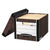 Bankers Box® R-KIVE Heavy-Duty Storage Boxes, Letter/Legal Files, 12.75" x 16.5" x 10.38", Woodgrain, 4/Carton (FEL0072506)