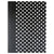 Universal® Casebound Hardcover Notebook, 1-Subject, Wide/Legal Rule, Black/White Cover, (150) 10.25 x 7.63 Sheets (UNV66350)