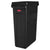 Rubbermaid® Commercial Slim Jim with Venting Channels, 23 gal, Plastic, Black (RCP3540-60BLA)