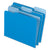 Pendaflex® Interior File Folders, 1/3-Cut Tabs, Letter Size, Blue, 100/Box (ESS421013BLU)