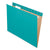 Pendaflex® Colored Hanging Folders, Letter Size, 1/5-Cut Tab, Aqua, 25/Box (ESS81616)