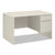 HON® 38000 Series Single Pedestal Desk, Right, 48w x 30d x 30h, Silver Mesh/Light Gray (HON38251B9Q)