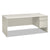 HON® 38000 Series Single Pedestal Desk, Right, 72w x 36d x 30h, Silver Mesh/Light Gray (HON38293RB9Q)