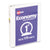 Avery® Economy View Binder with Round Rings , 3 Rings, 1" Capacity, 8.5 x 5.5, White (AVE05806)