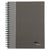 TOPS™ Royale Wirebound Business Notebooks, 1 Subject, Medium/College Rule, Black/Gray Cover, 10.5 x 8, 96 Sheets (TOP25331)