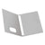 Oxford™ Twin-Pocket Folders with 3 Fasteners, Letter, 1/2" Capacity, Gray, 25/Box (ESS57705)