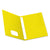 Oxford™ Twin-Pocket Folders with 3 Fasteners, Letter, 1/2" Capacity, Yellow, 25/Box (ESS57709)