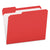 Pendaflex® Double-Ply Reinforced Top Tab Colored File Folders, 1/3-Cut Tabs, Letter Size, Red, 100/Box (ESSR15213RED)