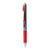 Pentel® EnerGel RTX Retractable Gel Pen, Fine 0.5mm, Red Ink, Silver/Red Barrel (PENBLN75B)