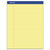 Ampad® Perforated Writing Pads, Wide/Legal Rule, 50 Canary-Yellow 8.5 x 11.75 Sheets, Dozen (AMP20220)