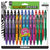 Zebra® Ballpoint Pen, Retractable, 1.0mm Point, 24/Pack, Clear Barrel, Ast Ink (ZEB12223)
