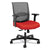 HON® Convergence Mid-Back Task Chair with Syncho-Tilt Control with Seat Slide, Supports up to 275 lbs, Red Seat, Black Back/Base (HONCMY1ACU67)