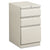 HON® Efficiencies Mobile Box/Box/File Pedestal, 15w x 19.88d x 28h, Light Gray (HON33720RQ)