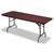 Iceberg Premium Wood Laminate Folding Table, Rectangular, 72w x 30d x 29h, Mahogany (ICE55224)