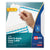 Avery® Print and Apply Index Maker Clear Label Dividers, 5 White Tabs, Letter, 5 Sets (AVE11436)