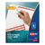 Avery® Print and Apply Index Maker Clear Label Dividers, 8 White Tabs, Letter, 50 Sets (AVE11557)