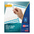 Avery® Print and Apply Index Maker Clear Label Dividers, 5 White Tabs, Letter, 50 Sets (AVE11556)