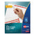 Avery® Print and Apply Index Maker Clear Label Dividers, 8 White Tabs, Letter, 25 Sets (AVE11447)