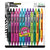 Zebra® Z-Grip Retractable Ballpoint Pen, 1mm, Assorted Ink, Clear Barrel, 24/Pack (ZEB12271)