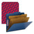 Smead™ Six-Section Pressboard Top Tab Classification Folders with SafeSHIELD Fasteners, 2 Dividers, Letter Size, Dark Blue, 10/Box (SMD14032)