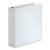 Universal® Deluxe Easy-to-Open D-Ring View Binder, 3 Rings, 2" Capacity, 11 x 8.5, White (UNV30732)
