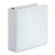 Universal® Deluxe Easy-to-Open D-Ring View Binder, 3 Rings, 3" Capacity, 11 x 8.5, White (UNV30752)