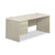 HON® 38000 Series Single Pedestal Desk, Left, 66w x 30d x 30h, Silver Mesh/Light Gray (HON38292LB9Q)