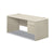 HON® 38000 Series Single Pedestal Desk, Right, 66w x 30d x 30h, Silver Mesh/Light Gray (HON38291RB9Q)