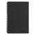 Cambridge® Wirebound Business Notebook, Wide/Legal Rule, Black Cover, 8 x 5, 80 Sheets (MEA06074)