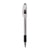 Pentel® R.S.V.P. Stick Ballpoint Pen, Fine 0.7mm, Black Ink, Clear/Black Barrel, Dozen (PENBK90A)