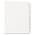 Avery® Preprinted Legal Exhibit Side Tab Index Dividers, Allstate Style, 10-Tab, I to X, 11 x 8.5, White, 1 Set (AVE82319)