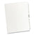 Avery® Preprinted Legal Exhibit Side Tab Index Dividers, Avery Style, 26-Tab, 51 to 75, 11 x 8.5, White, 1 Set (AVE11396)