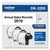 Brother Continuous Paper Label Tape, 2.4" x 100 ft, White, 3 Rolls/Pack (BRTDK22053PK)