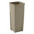 Rubbermaid® Commercial Untouchable Square Waste Receptacle, 23 gal, Plastic, Beige (RUB356988BG)