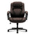 HON® HVL402 Series Executive High-Back Chair, Supports up to 250 lbs., Brown Seat/Brown Back, Black Base (BSXVL402EN45)
