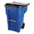 Rubbermaid® Commercial Square Brute Rollout Container, 50 gal, Molded Plastic, Blue (RCP9W27BLU) (RCP9W27BLU)